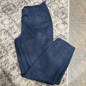 Estate Navy Suede Trousers
